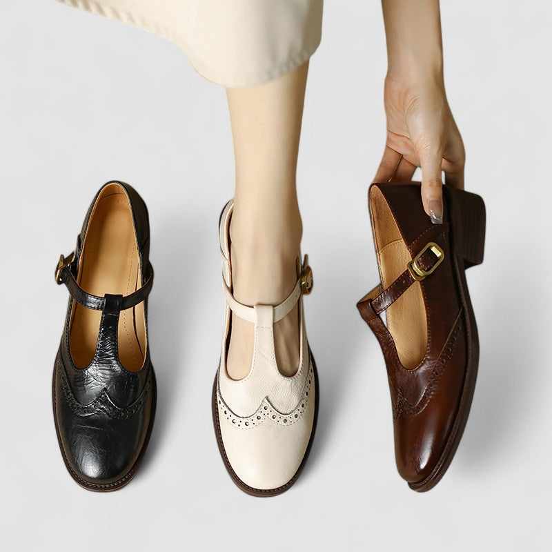 Damskie Buty Mary Jane Ortopedyczne z Paskiem T‑Bar