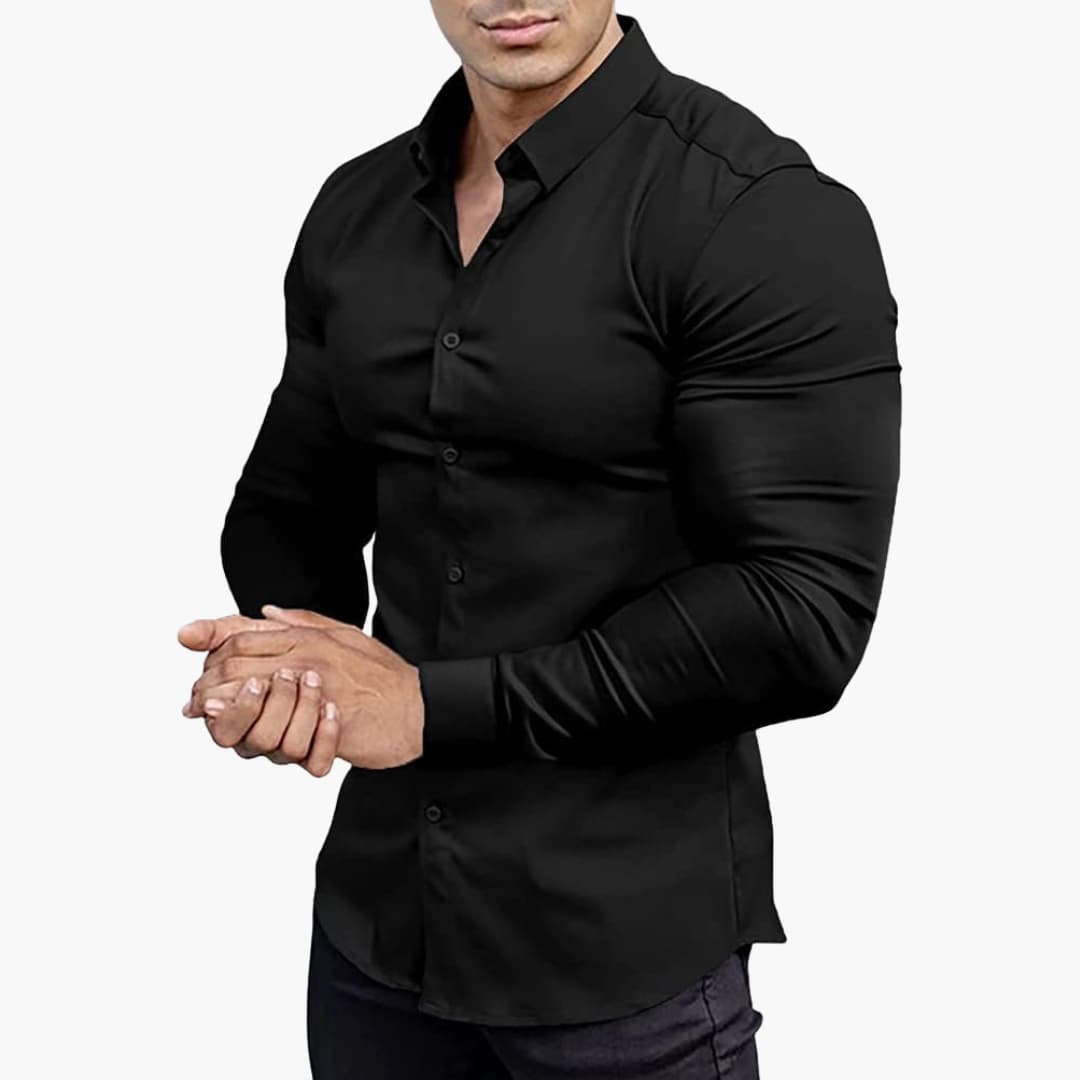 Męska Koszula Slim‑Fit z Eleganckim Wykończeniem