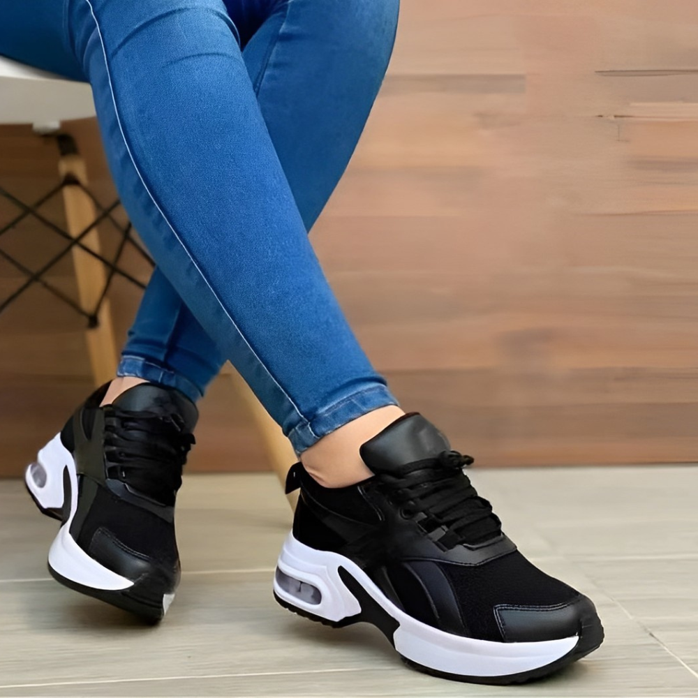 Damskie Buty Ortopedyczne z Przewiewną Konstrukcją i Lekką Podeszwą