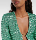 Elegantes Damen-Minikleid mit schimmernden Pailletten