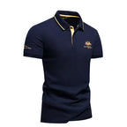 Męski Polo Shirt o Luksusowym Wykończeniu i Eleganckiej Linii