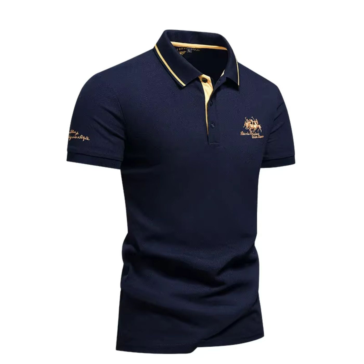Męski Polo Shirt o Luksusowym Wykończeniu i Eleganckiej Linii