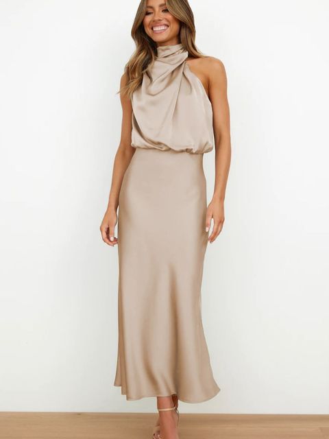 Damska Sukienka Off‑Shoulder Bodycon o Eleganckiej Linii Maxi