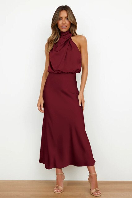 Damska Sukienka Off‑Shoulder Bodycon o Eleganckiej Linii Maxi