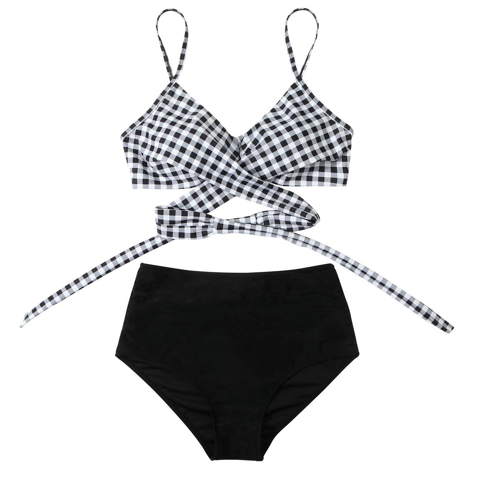 Damen Bikini Set High‑Waist mit Komfortabler, Figurformender Linie