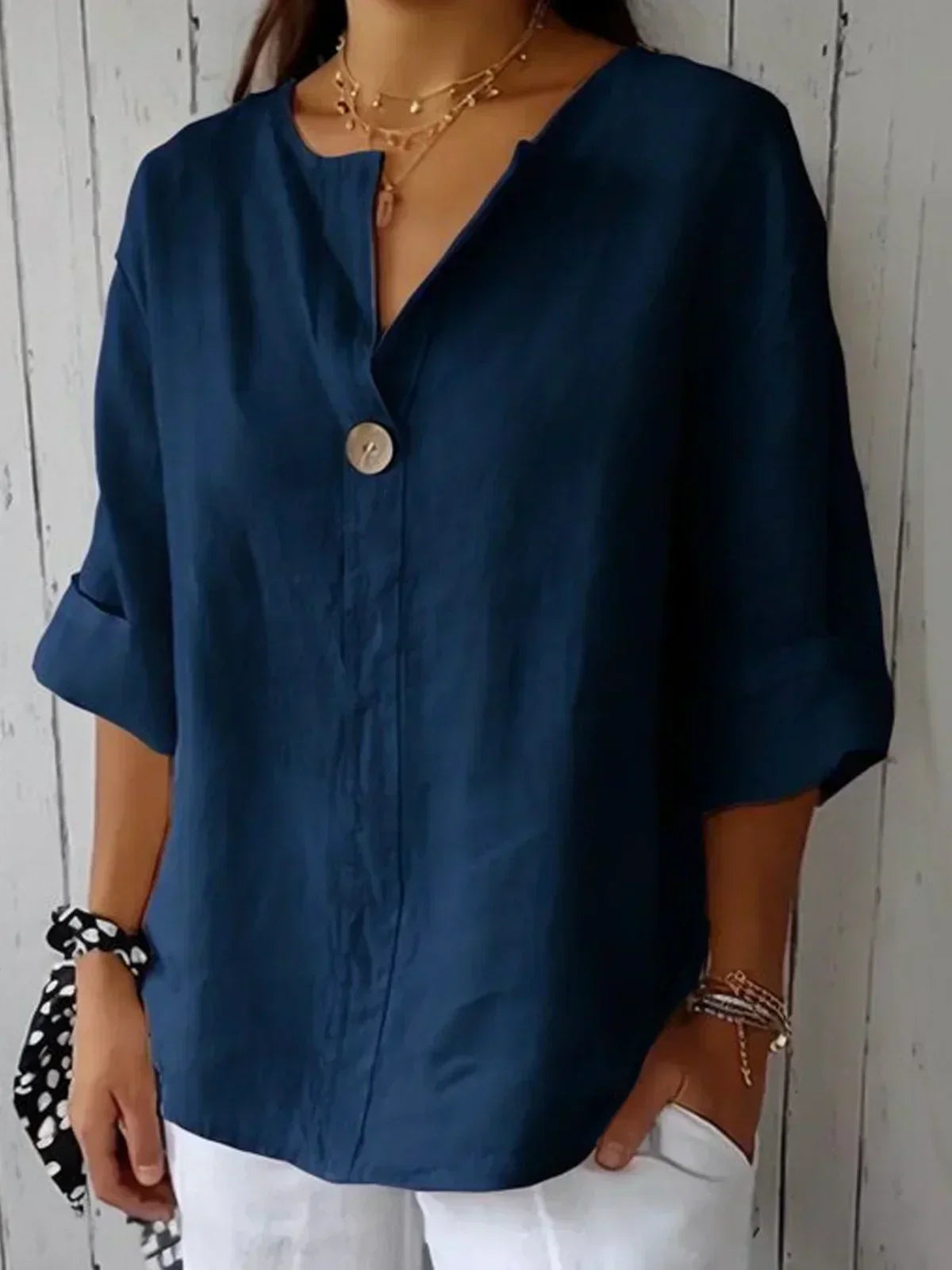 Damska Taliowana Bluzka Casual