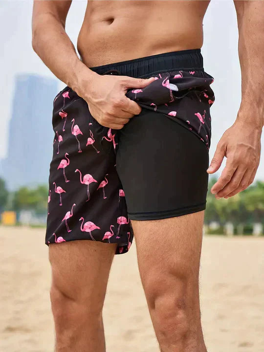 Herren Badeshorts mit sicherem Sitz