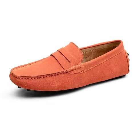 Męskie Zamszowe Loafersy Slip‑On o Eleganckiej, Casualowej Linii