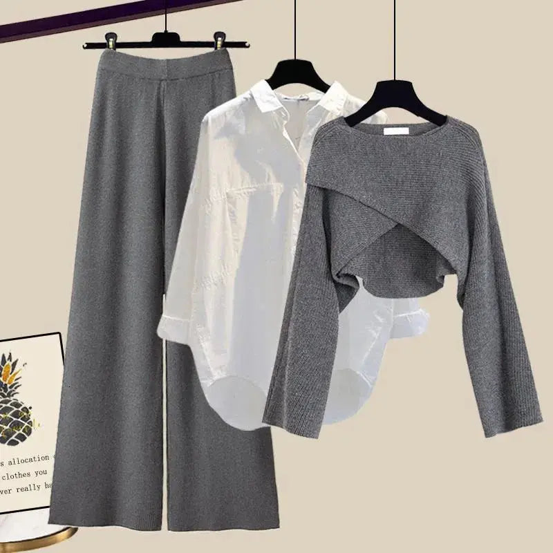 Damski Elegancki Komplet Trzyczęściowy Wygodny Stylowy Uniwersalny