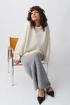 Damen weicher Strickpullover mit elegantem Schnitt