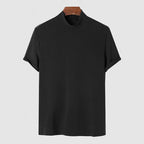 Męski T‑Shirt z Golfem ze Stretch Bawełny