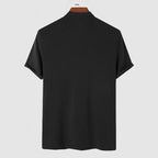 Męski T‑Shirt z Golfem ze Stretch Bawełny