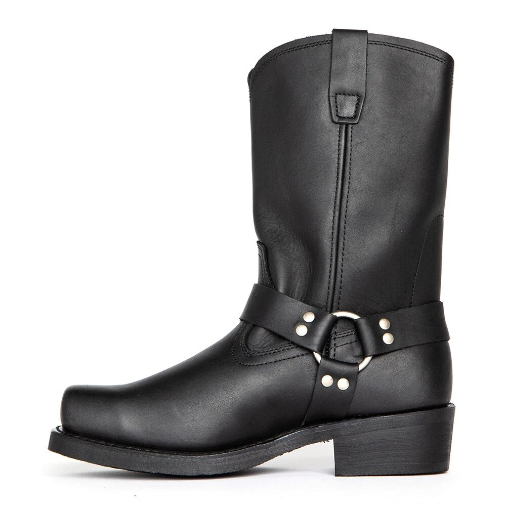 Herren Cowboy-Stiefel mit Schnalle