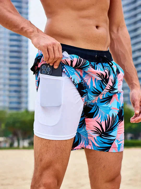 Herren Badeshorts mit sicherem Sitz