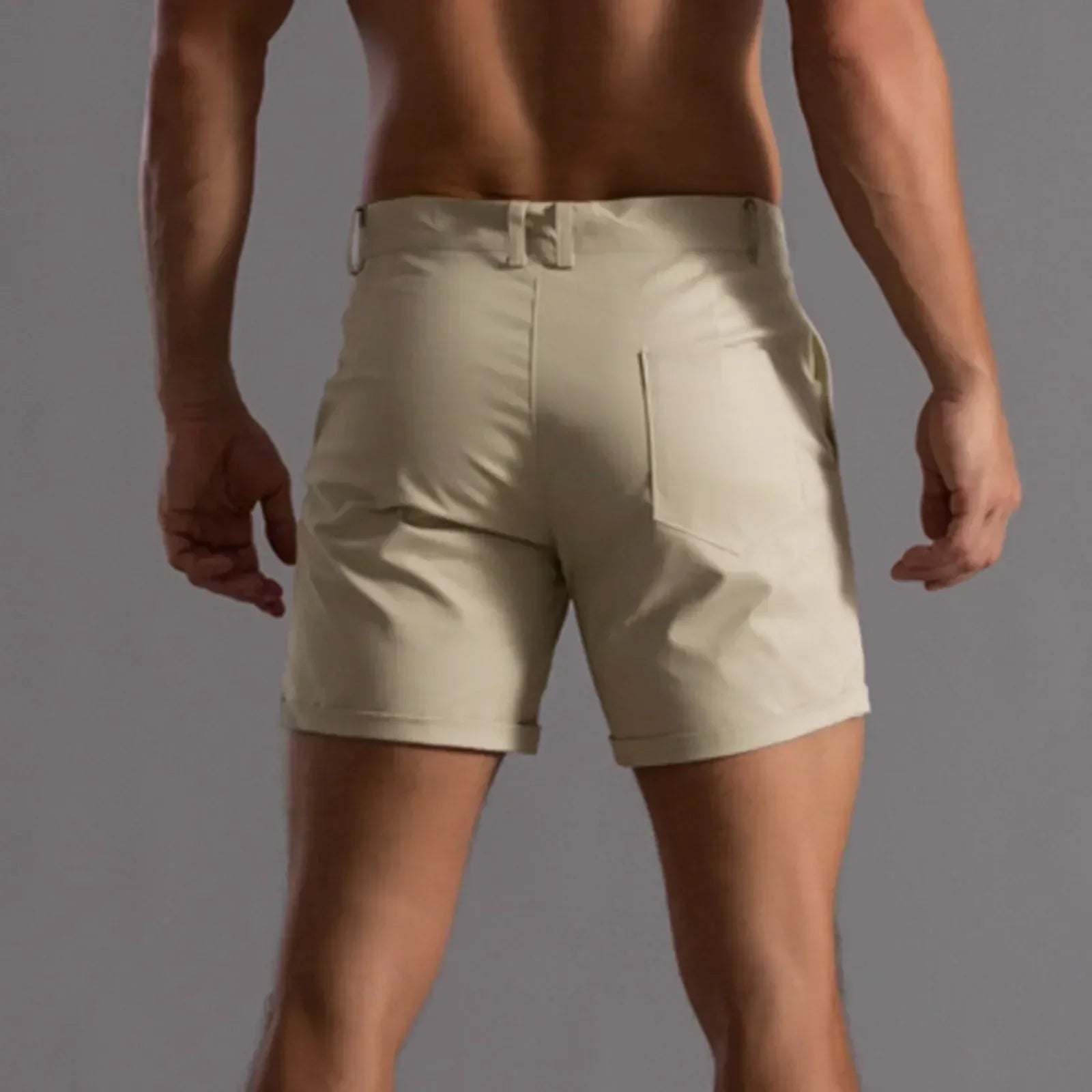 Męskie Eleganckie Szorty Chino o Komfortowym Kroju