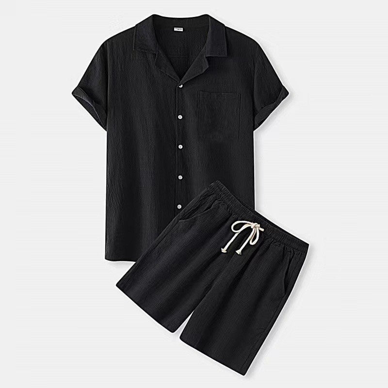 Men's Summer Set with T-Shirt and Shorts in Regular Fit
