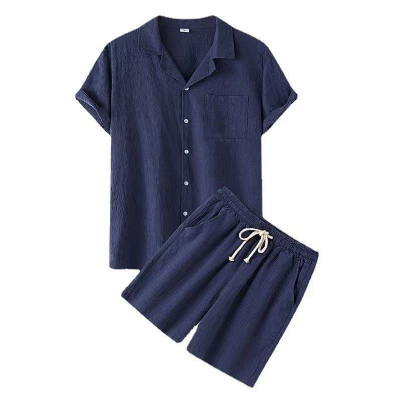 Men's Summer Set with T-Shirt and Shorts in Regular Fit