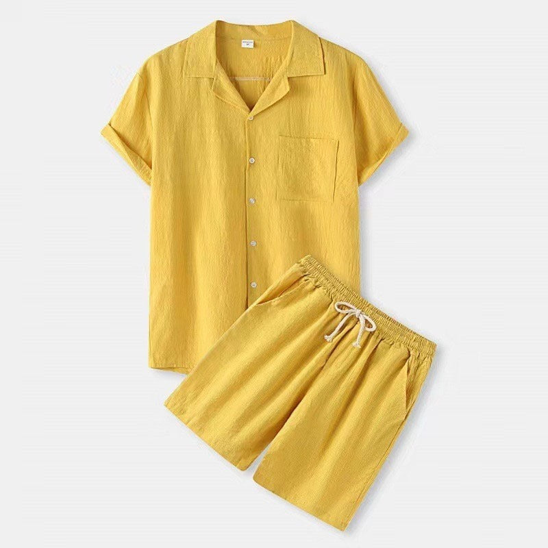 Men's Summer Set with T-Shirt and Shorts in Regular Fit