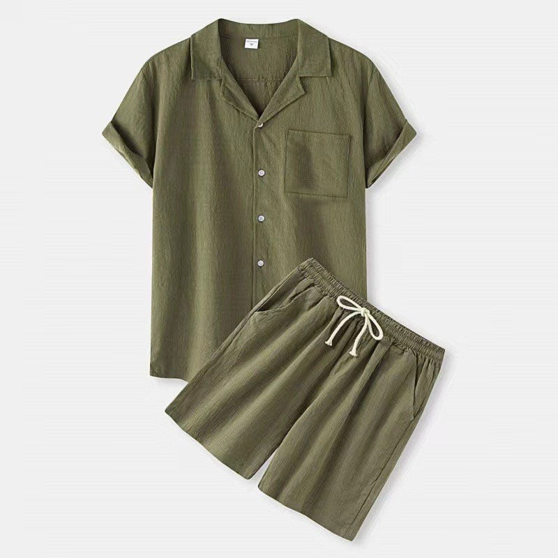Men's Summer Set with T-Shirt and Shorts in Regular Fit