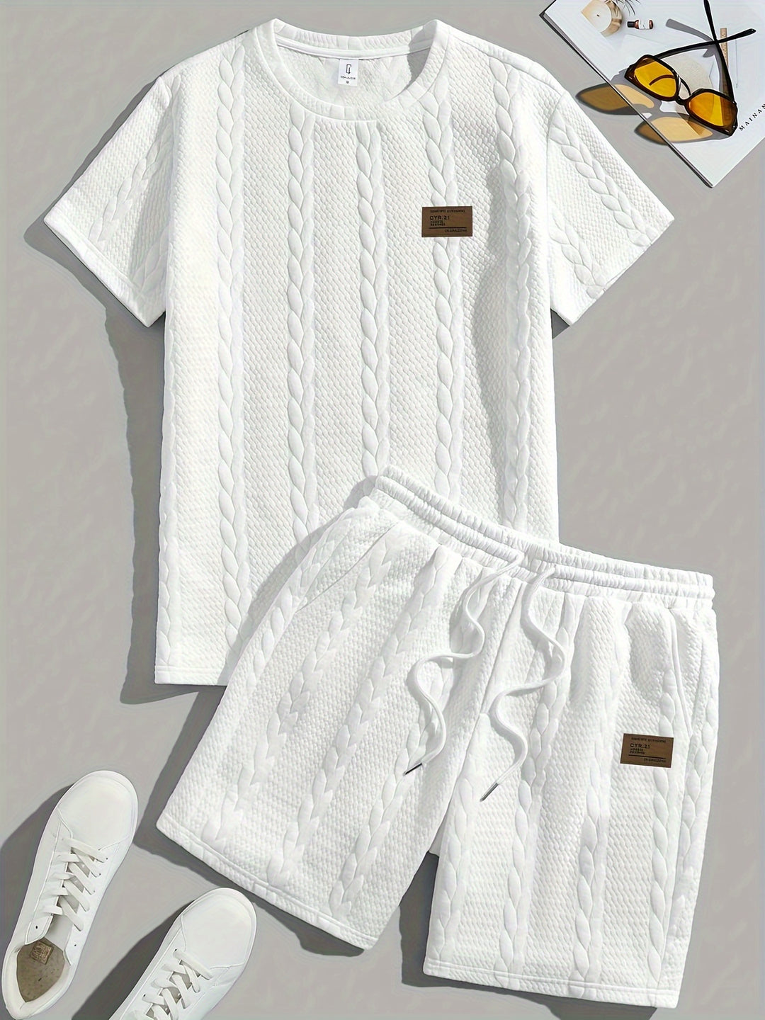 Men's Summer Set with T-Shirt and Shorts in Classic Cut