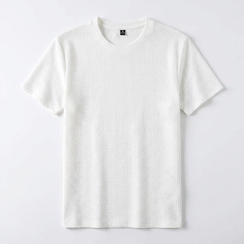 Męski T‑Shirt z Oddychającą Strukturą Mesh i Miękką Włókniną Bambusową