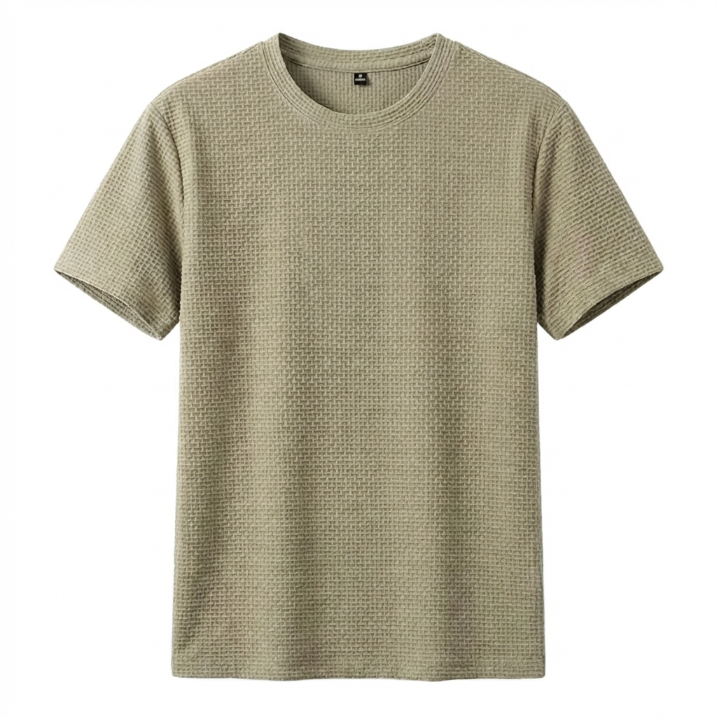 Męski T‑Shirt z Oddychającą Strukturą Mesh i Miękką Włókniną Bambusową