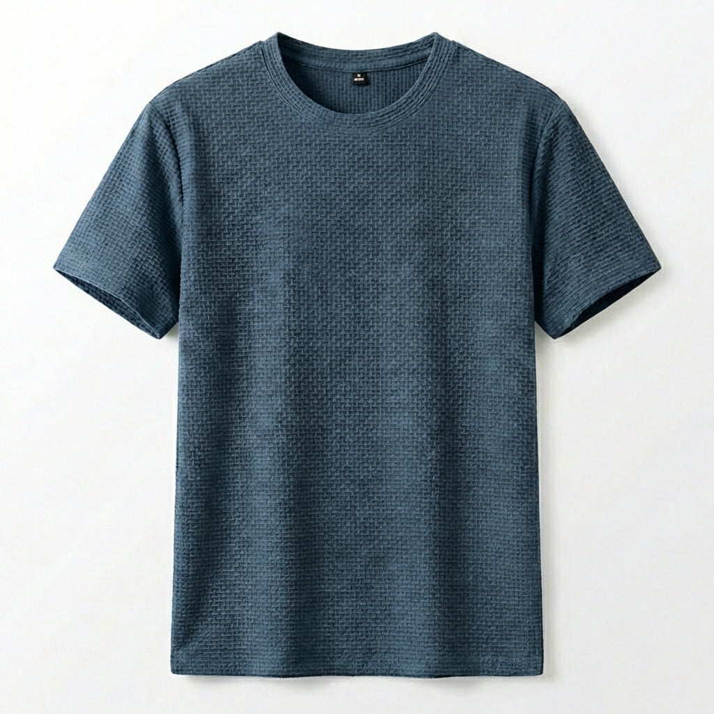 Męski T‑Shirt z Oddychającą Strukturą Mesh i Miękką Włókniną Bambusową