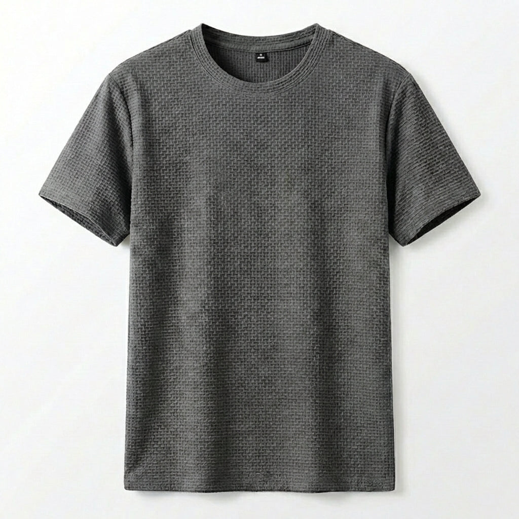 Męski T‑Shirt z Oddychającą Strukturą Mesh i Miękką Włókniną Bambusową