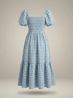 Women's Midi Dress with Ruffled Sleeves