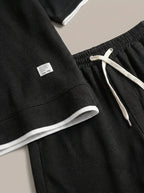 Herren Slim Fit Set mit T-Shirt und Shorts