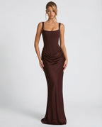 Damen Maxikleid mit Sanduhr-Silhouette