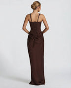 Damen Maxikleid mit Sanduhr-Silhouette