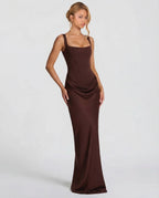 Damen Maxikleid mit Sanduhr-Silhouette