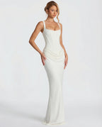 Damen Maxikleid mit Sanduhr-Silhouette