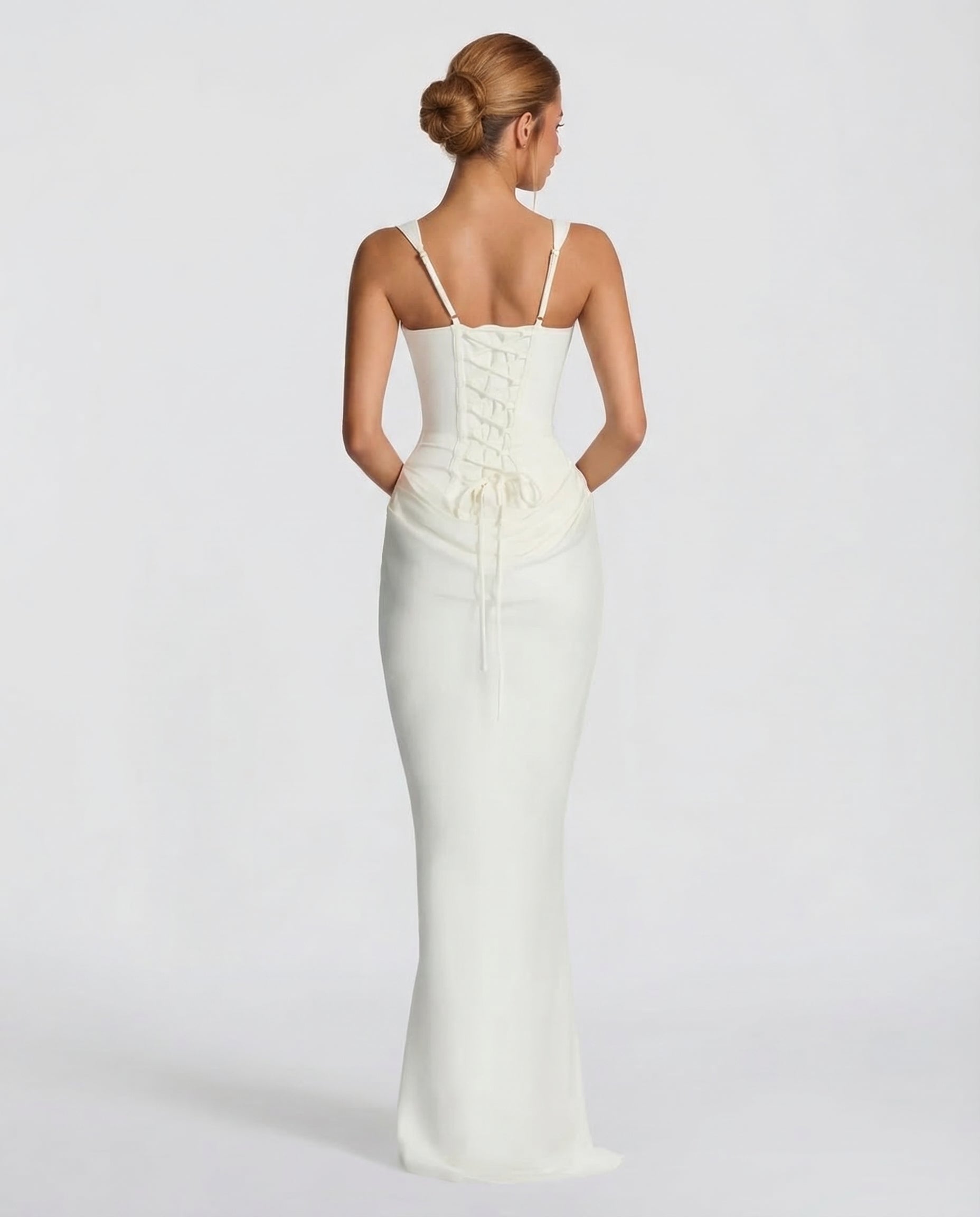 Damen Maxikleid mit Sanduhr-Silhouette