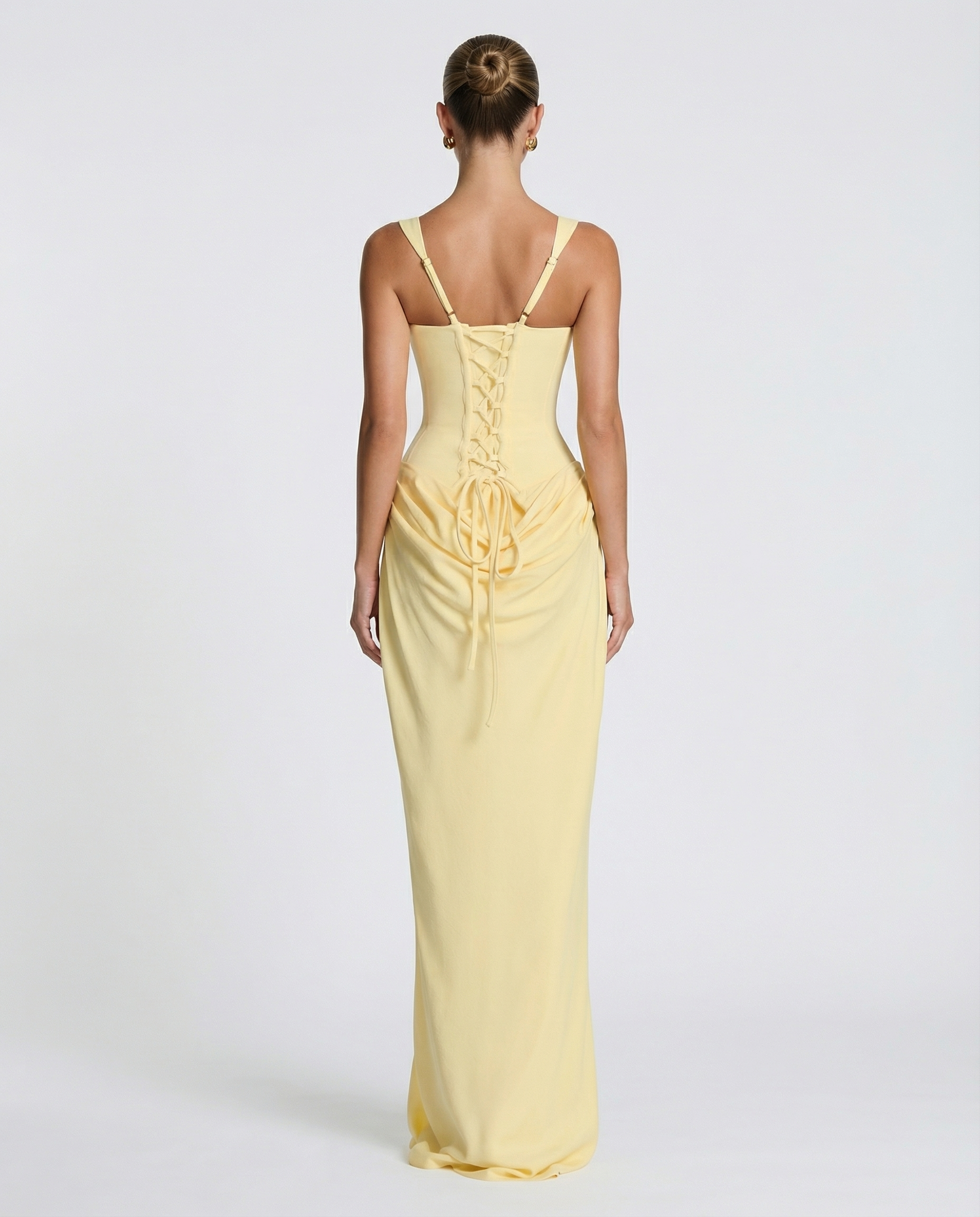Damen Maxikleid mit Sanduhr-Silhouette