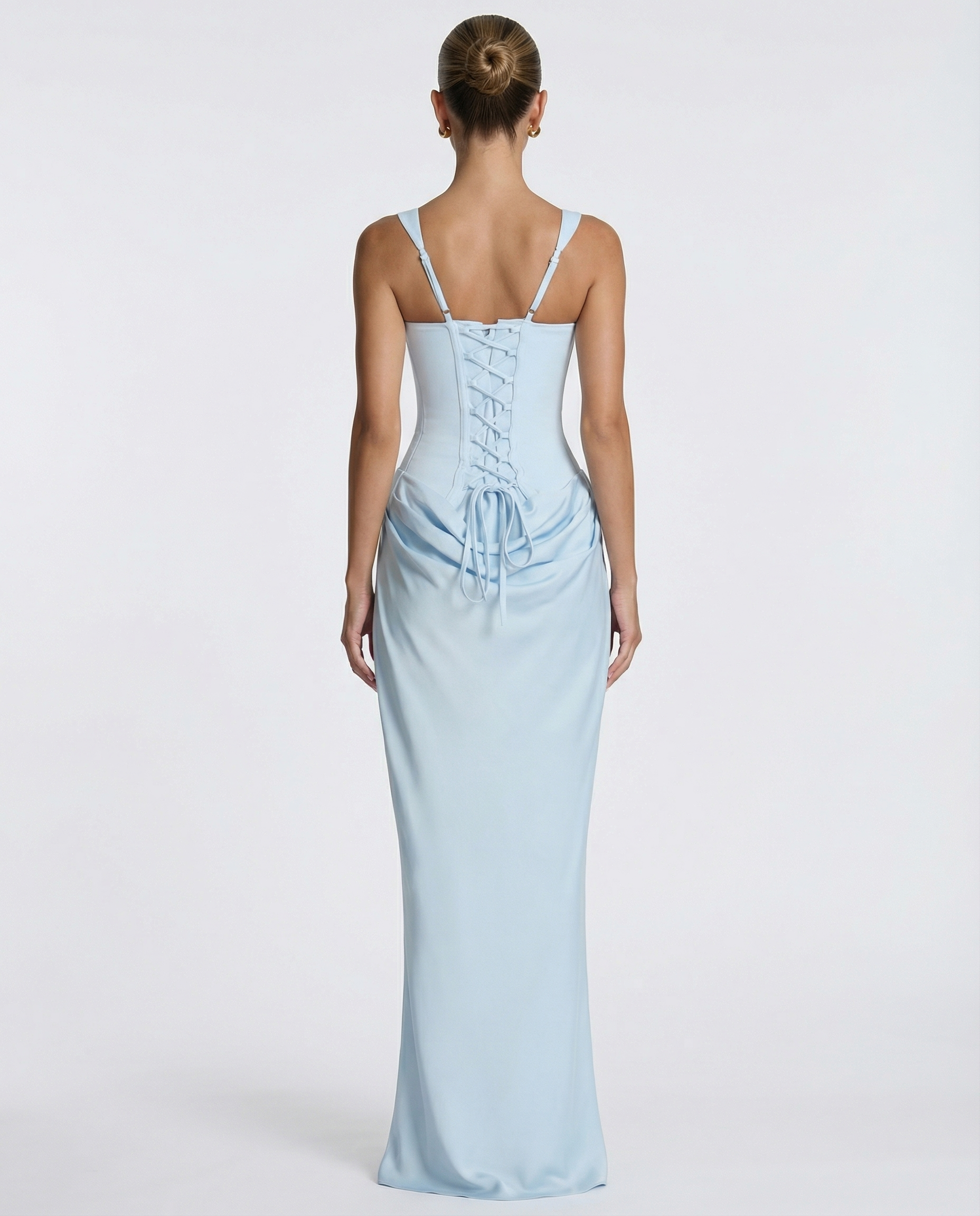 Damen Maxikleid mit Sanduhr-Silhouette