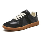 Męskie Retro Sneakersy z Grubą Podeszwą