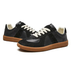 Męskie Retro Sneakersy z Grubą Podeszwą