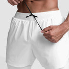 Męskie Slim Fit Szorty Sportowe z Elastyczną Talią