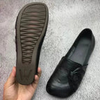 Damen flache Mokassins mit weichem Schaft und elastischer, rutschfester Sohle