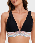 Damen zweiteiliges Bikini mit hohem Bund und formender Konstruktion