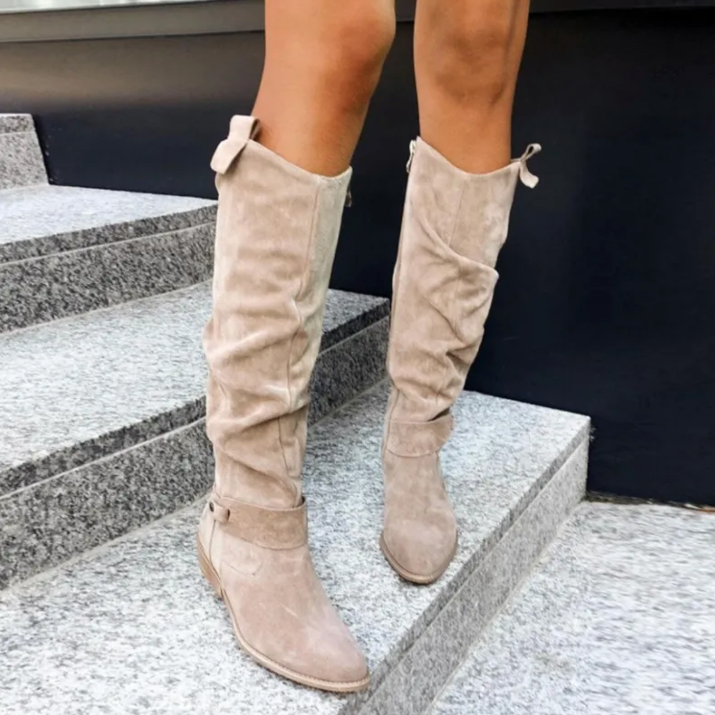 Damen Stiefeletten mit Eleganter Stabiler Konstruktion