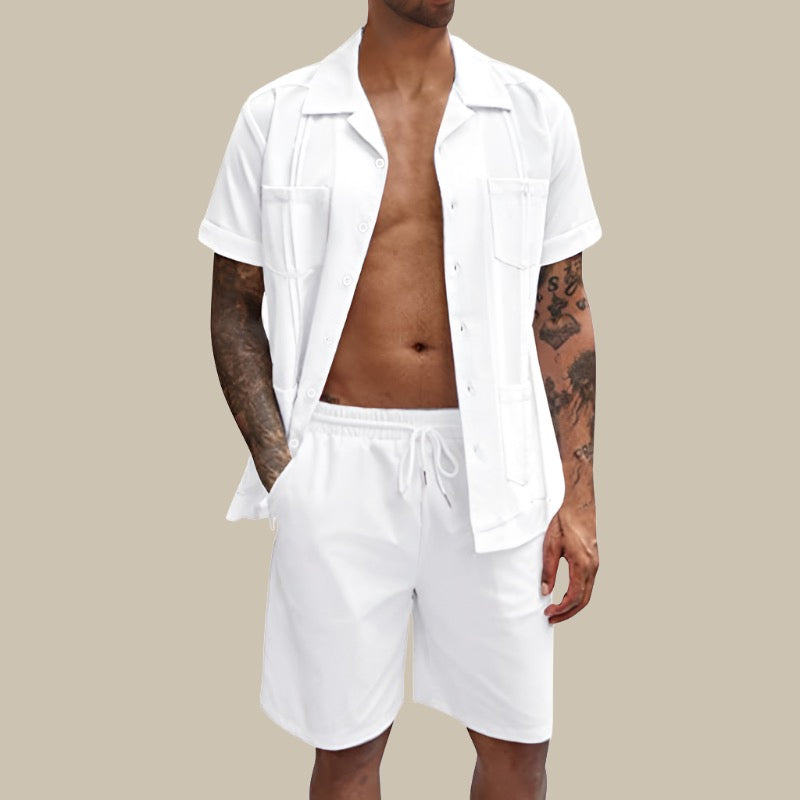Men's Two-Piece Set with Modern Line