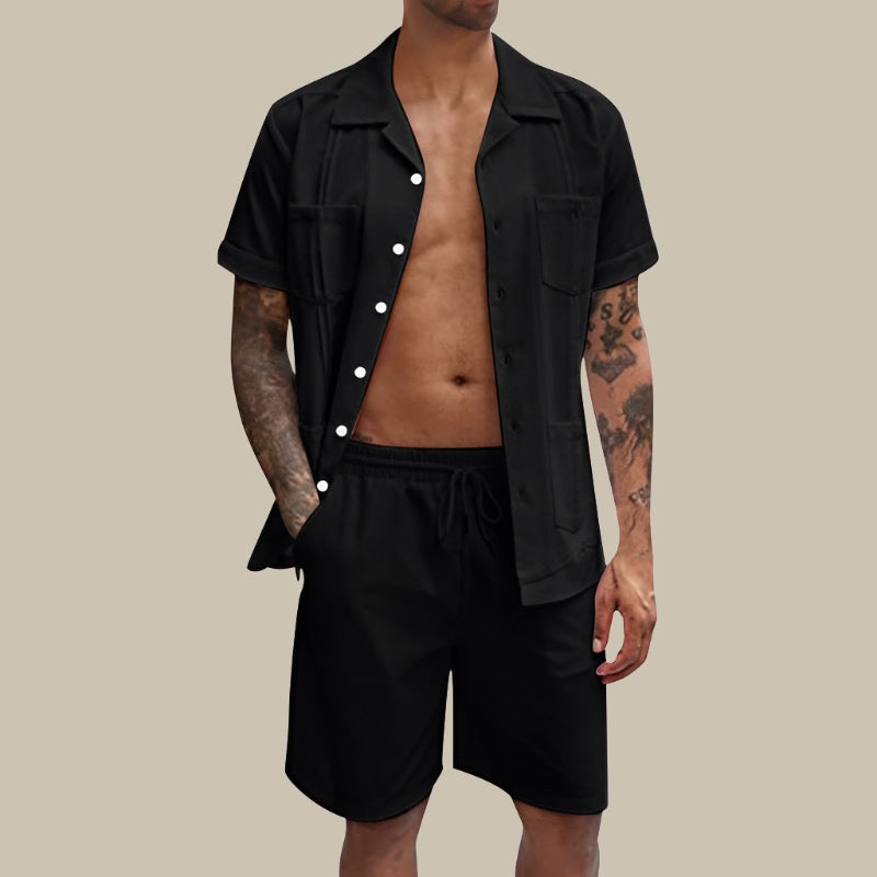 Men's Two-Piece Set with Modern Line
