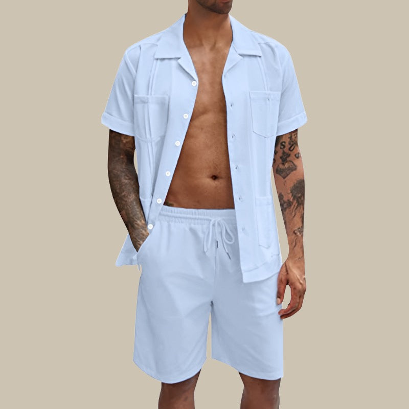 Men's Two-Piece Set with Modern Line