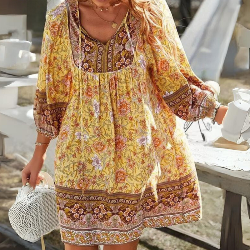 Damen Boho-Kleid mit Vintage-Charakter