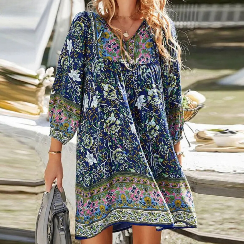 Damen Boho-Kleid mit Vintage-Charakter
