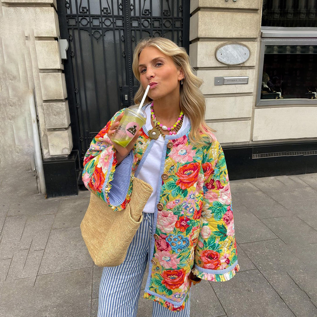 Women's Summer Blazer with Pattern