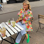 Women's Summer Blazer with Pattern